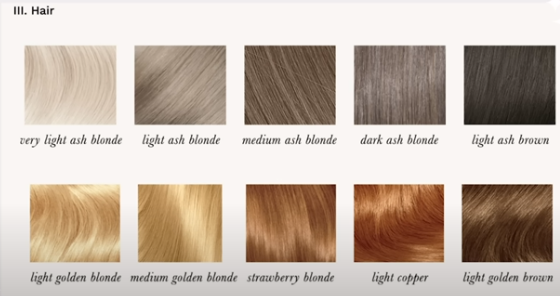 light hair color 